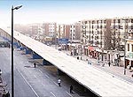 天津地鐵一號線北段高架橋主體完工