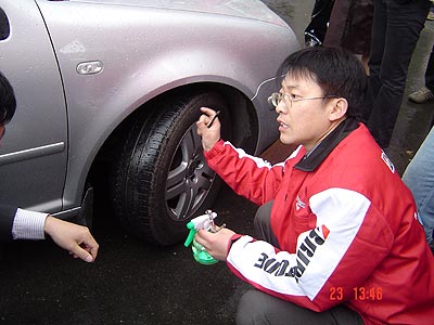 普利司通在长春举办轮胎免费安全检测活动