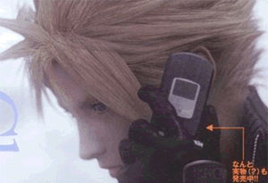 克劳德/1. 最终幻想7主角克劳德代言手机。