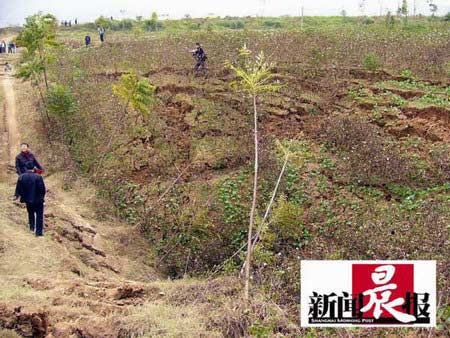 專家稱地震裂縫不會對長江九江大堤構成威脅