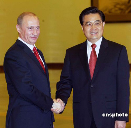 胡锦涛与普京会谈:中俄战略协作走向更高水平