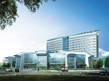 滨海最大规模综合医院--新泰达医院主体封顶-新