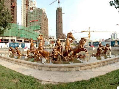 中国北方最大社区雕塑群落户海河畔-海河大道