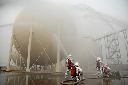 組圖：天津舉行大型化學災害事故處置演習