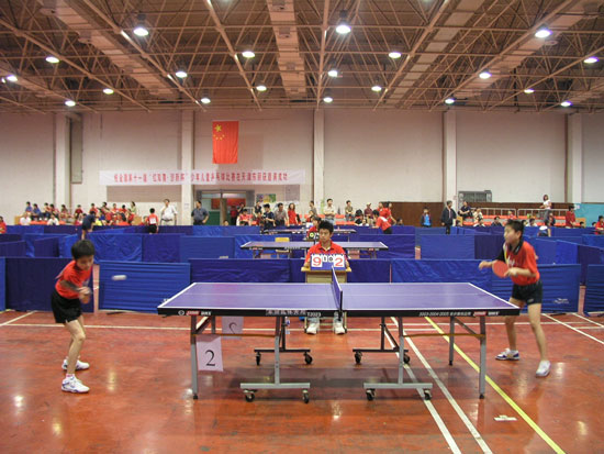 2007年全国第十一届少年儿童乒乓球比赛收拍