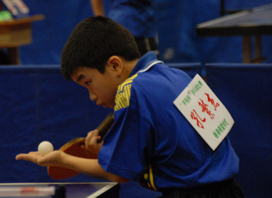 全国第26届开拓杯少年儿童乒乓球在东丽开幕
