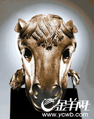 圓明園馬首銅像將在港拍賣(圖)