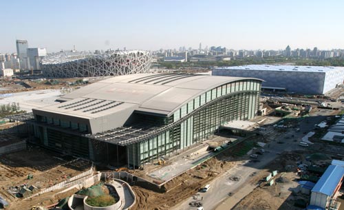 中国折扇走进奥运百年建筑 国家体育馆玄机重重诠释奥运理念