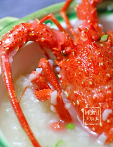 龙虾的头尾熬了一碗粥-美食