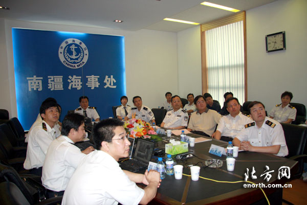 天津海事局举办天津港首次船舶港口保安演习-
