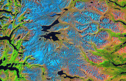 世界遗产太空照:夏威夷火山国家公园-夏威夷