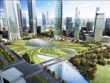 天津滨海新区于家堡综合交通枢纽工程全线开工