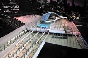 天津西站主体施工 于家堡车站市域轨道Z1线开