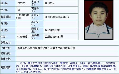中国最小A级通缉犯落网17岁嫌犯背负9条人命