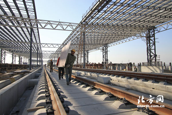 天津南站年底完工将修路连接地铁与高铁-天津