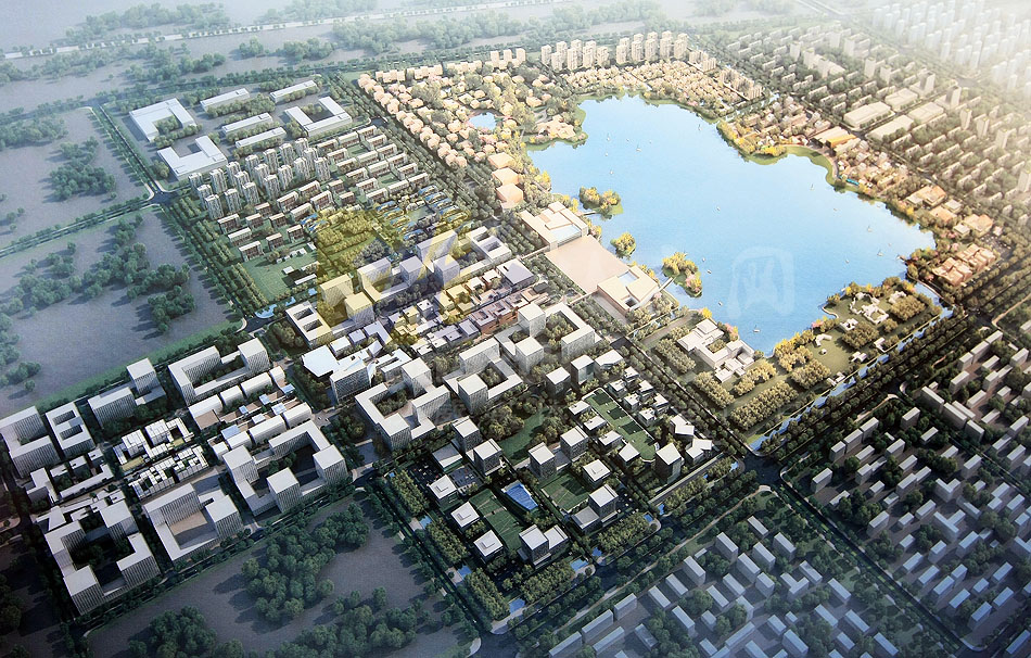 天津渤龙湖总部经济区预计10月完工