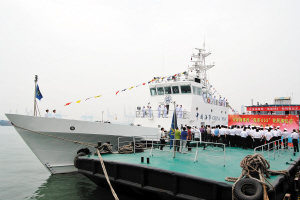 图文:天津海事局海巡053轮列编仪式举行-海事
