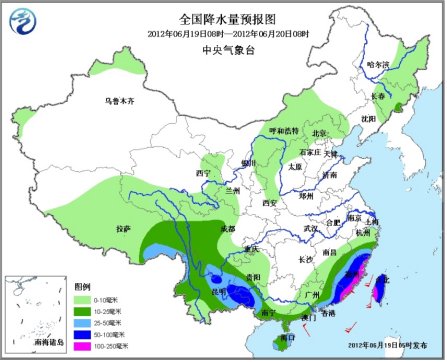 中國華北黃淮高溫持續廣西雲南等地將有較強降水