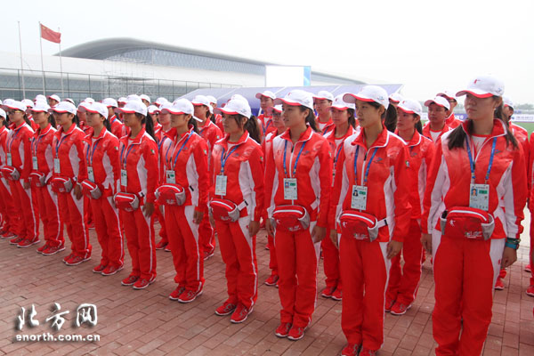 东亚运曲棍球赛事测试 志愿者状态饱满100%就