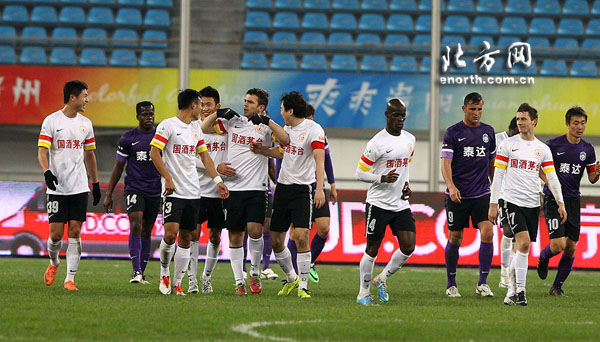 泰達VS貴州 米西莫維奇進球