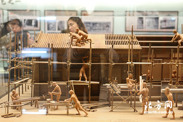 天津建築工法展示館“穿越”展示古今建築特色