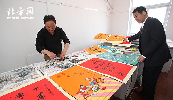 鄧店村書畫藝術融入環境建設  打造特色文化