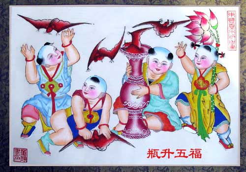 宁河县东丰台木版年画让人领略传统年味儿