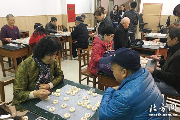 北辰区果园新村街举办春天杯首届象棋比赛