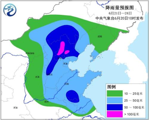 京津冀今起迎入汛来最强降雨 北京大部将有暴雨