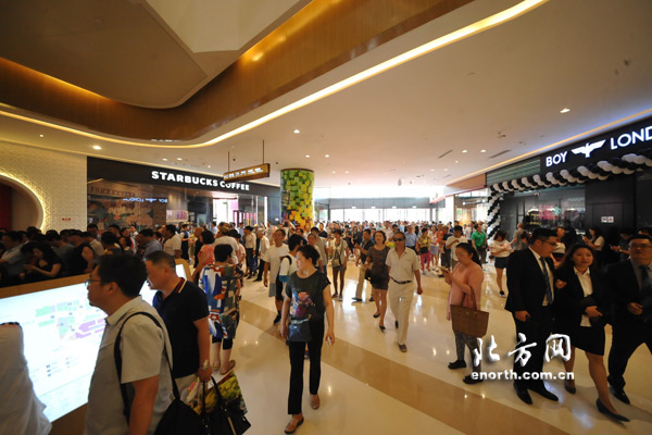 天津天河城开业率近9成 首日客流约20万