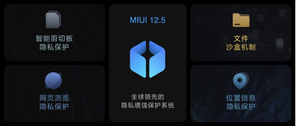 MIUI12.5安全隐私新增四大功能 体验媲美iOS