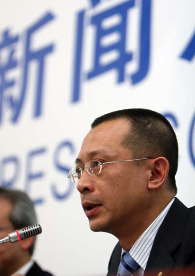 林卫国介绍足球赛区筹办情况