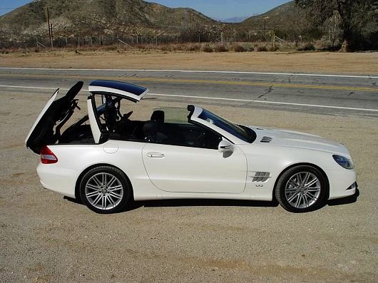 奔驰09款sl 600敞篷过程