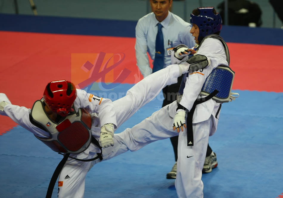 跆拳道68公斤以下级天津黄建南铜牌