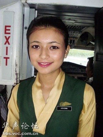 网友抓拍各国美女空姐