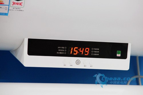 美的热水器f50-30b3控制面板特写