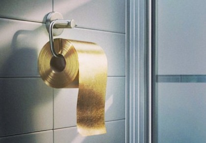 当黄金遇上土豪 纯金衬衫黄金厕纸开眼