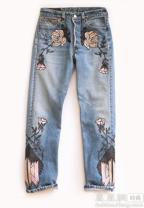 街头范儿也能玩奢侈 10款刺绣牛仔裤"壕"一夏