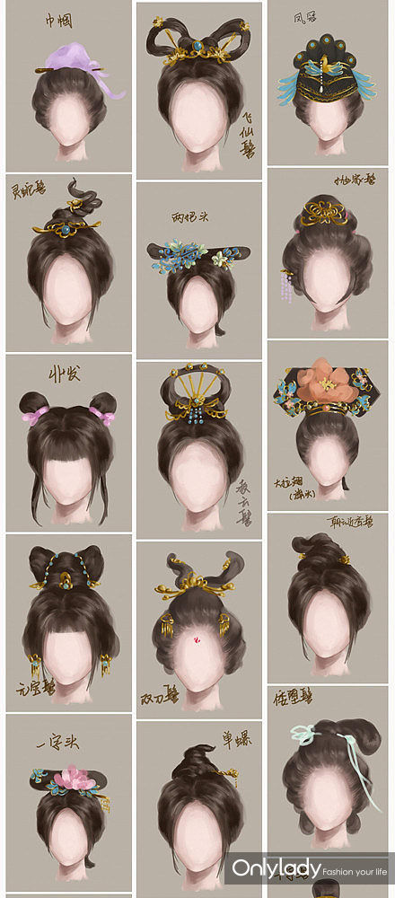 古风汉服发型为你洗眼睛