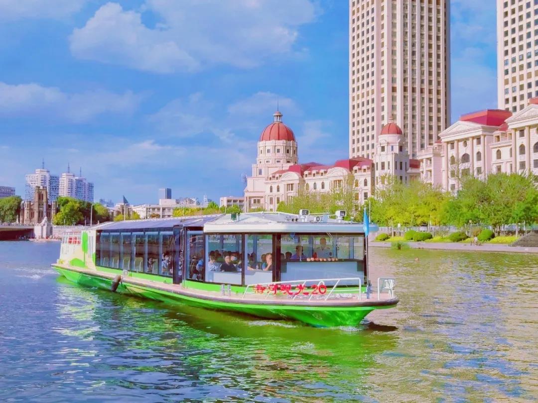 天津海河首条新能源游船正式运营