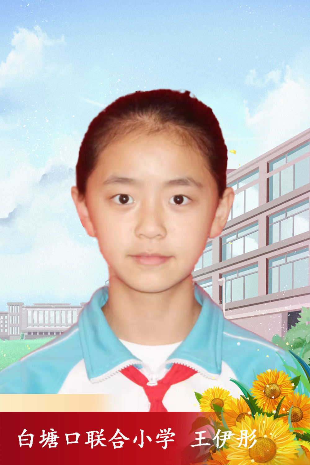 王伊彤,津南区白塘口小学学生,她担任班长,少先队