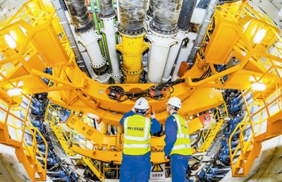 超大直径盾构机京滨协同号在津始发京滨城际铁路天津